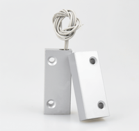 Interrupteur magnétique filaire en métal pour porte et fenêtre YH-52, type NC NO, 50*20*10mm, distance de détection 25-35mm, portée 20-30m, pour système d'alarme