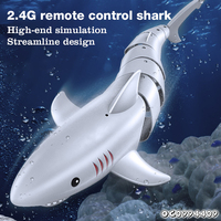 Mini robot poisson télécommandé étanche, jouet animal marin en plastique, requin sous-marin, télécommande 2,4 GHz, certifié sûr