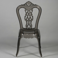 Chaises de salle à manger contemporaines en plastique transparent acrylique cristal pour la maison, le bureau, le bar, les banquets, les fêtes, les hôtels, les mariages, les événements en plein air