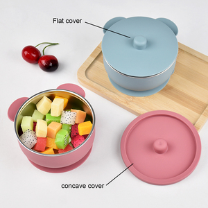 2 In 1 Toddlers Bowl With Removable Silicone Suction Base Anti Scald Non Toxic <b>Snack</b> <b>Container</b> For Baby Food Feeding - Product Image 4
