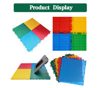 Umweltfreundliches PP-Material FD120 Flache Kleine Doppelschicht-Bodenmatte, Geräuschdämpfende Matte für Park und Platz