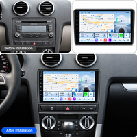Lecteur DVD de voiture BHNEW, autoradio Android pour Audi A3 8P 2003-2013, CarPlay sans fil, autoradio stéréo, navigation GPS, DSP, écran partagé