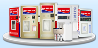 Distributeur automatique de glaçons et d'eau JW Auto 2-en-1 Machine à glaçons extérieure et intérieure à monnayeur