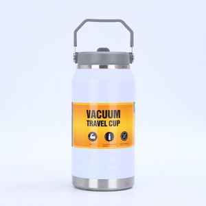 Custom 1.6L 1600Ml Large Capacity 304 Stainless Steel Vacuum Insulated Outdoor Water <b>Bottle</b> Ice Bucket Tumbler With Straw Handle - Product Image 6