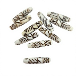 Cuentas de Hueso Natural Blanco de 1 Pulgada Hechas a Medida (Forma Redonda) FAIZA CRAFT FC-8735 para Diseñadores de Joyería y Tiendas de Abalorios - Product Image 1