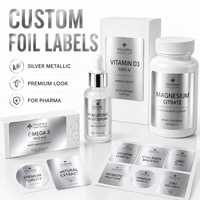 Autocollants adhésifs en vinyle imperméables personnalisés en couleur CMYK pour les soins de la peau, le dentifrice, les cosmétiques, les bougies, les emballages de pots alimentaires