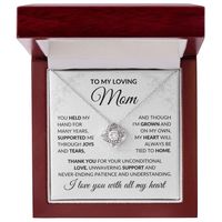 My Loving Mom - Fournitures de bureau en cuivre classique avec nœud d'amour, carte de message personnalisée, UIONEN Craft Casting DIY 516, Merci Maman