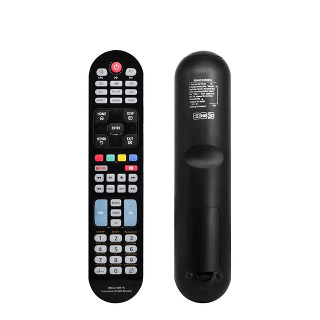 RM-L1107+X Universal LCD LED IR TV Remote Control RM-L1107+8 RM-L1107
