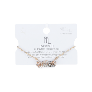 Bracciale Scorpio in acciaio inossidabile con diamanti Pulsera - Product Image 1