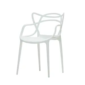 중국 sillas 파라 restaurante 싼 옥외 Sillas Plasticas 쌓을수 있는 현대 Pp 식사 백색 플라스틱 의자