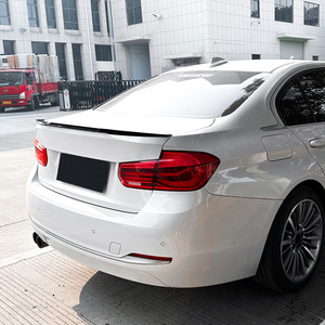 Bmw Rear Spoiler <b>Wing</b> Shaped Piano <b>Black</b> Carbon Fiber Texture For 3 Series F30 2013 2019 Abs Material - Product Image 2