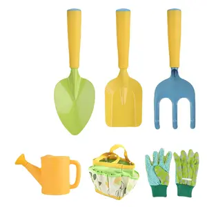 11-Piece Combination Children's Outdoor Garden Work Hand Tools Plastic Digging Sand and Planting Flowers for Plants