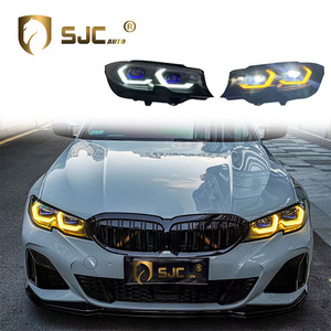 SJC 오토 최신형 듀얼 컬러 DRL 스위치 헤드라이트 (BMW <span class=keywords><strong>3</strong></span>시리즈 G20 G28 18-22 레이저 스타일 방향지시등 고품질 부품) - Product Image 1