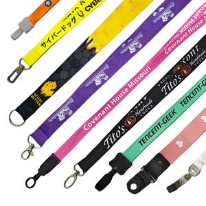 Custom Eco-friendly Washable Polyester Sublimation Lanyards with Carabiner Hook Silk Screen <b>Personalized</b> Logo Low MOQ 100pcs - Product Image 2