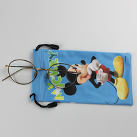 Sac à lunettes en tissu doux de haute qualité pour lunettes de soleil emballage pochette en microfibre partout pochette à lunettes imprimée
