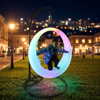 Décoration de jardin lumineuse à LED multicolore avec télécommande IP54 pour Halloween, Noël, le Nouvel An, les zones scéniques et les centres commerciaux