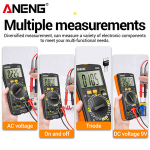 Multímetro Digital Profissional ANENG SZ08, Voltímetro Automático 220V AC/<span class=keywords><strong>DC</strong></span> Ultrafino Portátil com Retenção de Dados e Medição de Resistência - Product Image 4