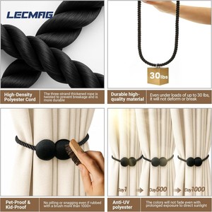 Fermacurtain Magnetici, Fibbie, Supporti e Ganci per Tende - Product Image 2