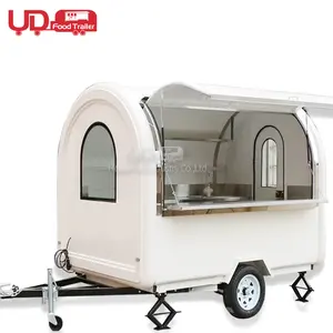 Hot Sale Mobile Kitchen Vendita Friggitoria Pizza Trailer Snacks Hot Dog Ice Cream Cart Food Track Food Trailer