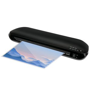 Papier <span class=keywords><strong>Photo</strong></span> 2 Rouleaux Bureau Automatique 230mm Largeur <span class=keywords><strong>Photo</strong></span> 3 En 1 Plastifieuse Plastifieuse À Froid Machine - Product Image 1