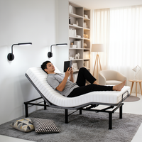 Lit en fer inclinable et réglable |   Contrôle intelligent multi-mode |   Structure durable |   Design moderne |   pour Chambre à Coucher, Villa, Appartement, Hôtel