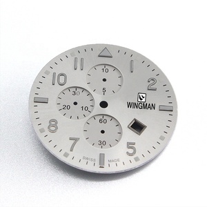 Quatze chronographe pièces de montre personnalisées fabrication de cadran en gros boîtier de montre à quartz cadran bande avec super lumineux - Product Image 6