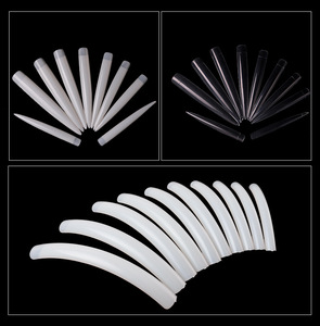 Faux ongles 3XL XXL sans courbe en C, avec ligne droite, en ABS, forme carrée, stiletto, cercueil, logo personnalisé - Product Image 2
