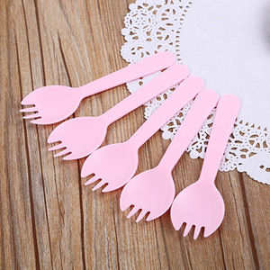 Tenedores Desechables para Pastel, <span class=keywords><strong>Cucharas</strong></span> con Superficie Esmerilada, para Cumpleaños, Repostería, Postres, Envasados Individualmente, Vajilla - Product Image 6