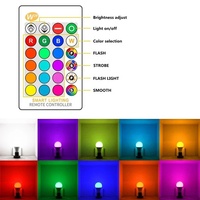 Ampoule LED RGB à changement de couleur 16 couleurs E27 Ampoules RGBW 5W/10W/15W A60 A70 Lampes globe avec télécommande IR pour la décoration de la maison