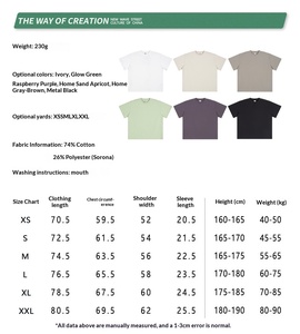 Camiseta deportiva cómoda y fresca de 230g, de color sólido, con textura cepillada, de manga corta, holgada, moderna y de marca. - Product Image 3