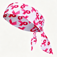 Bandeau rose personnalisable pour la sensibilisation à la santé des seins des femmes, idéal pour le sport, le yoga et la décoration – Vente en gros