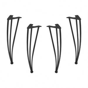 Contemporary Black Metal Hairpin Coffee <b>Table</b> Legs Customized for Living Room Outdoor or Hospital Use - Product Image 1