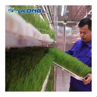 การจัดส่งสินค้าคอนเทนเนอร์20ft/40เติบโตระบบอาหารสัตว์ไฮโดรโพนิกสำหรับโรงงานปลูกพืช Herbage