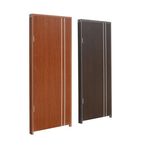 Puertas de PVC de tamaño personalizado, superficie de película de PVC, diseño impermeable para baño de Hotel, impermeabilización de PVC, diseño de puerta de baño Interior - Product Image 3