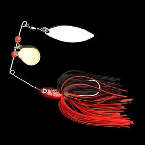 6 couleurs de haute qualité multicolore Buzzbait Spinnerbait Bass <span class=keywords><strong>Chatterbait</strong></span> Blade <span class=keywords><strong>Leurre</strong></span> de pêche avec lames de feuilles de saule - Product Image 5