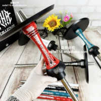 Chicha en acier inoxydable ALPHA X Laser Version, vente directe usine, avec coffret cadeau inclus, finition laquée