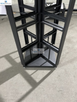 Présentoir vertical de logo de taille personnalisée en usine de vente au détail petit support simple en pierre de carreaux de céramique rotatif sur quatre côtés
