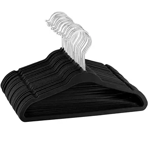 <span class=keywords><strong>Cintre</strong></span> en velours personnalisé non floqué pour vêtements et manteaux, idéal pour l'organisation et le rangement <span class=keywords><strong>de</strong></span> la chambre, <span class=keywords><strong>cintre</strong></span> pour enfants - Product Image 4
