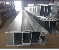 Poteaux de poutre en h en acier galvanisé poutre en h robuste pile de tôle d'acier poutre en h profilés en acier de Chine 6M 12M ASTM Q235