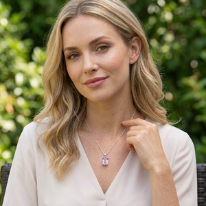 Collier pendentif en améthyste naturelle, argent sterling 925, bijoux en pierres précieuses faits à la main, fournisseur en gros OEM ODM - Product Image 4