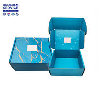 Boîte d'expédition pour bougies en carton ondulé kraft recyclé avec pelliculage brillant personnalisé, emballage cadeau pliable biodégradable de qualité supérieure, vente en gros