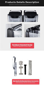 Kolice Envío Gratis Nueva Máquina de Granizados Comercial y Doméstica de Acero Inoxidable de 10L con 1 Recipiente y Enfriamiento por Aire, Termostato Ajustable - Product Image 6