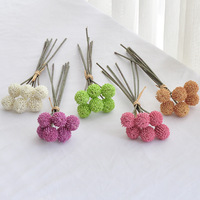 Boules artificielles de Craspedia, fausses boules dorées, écologiques, 26 cm, pour intérieur/extérieur, remplissage de bouquets, accessoires de photographie en studio, décorations florales
