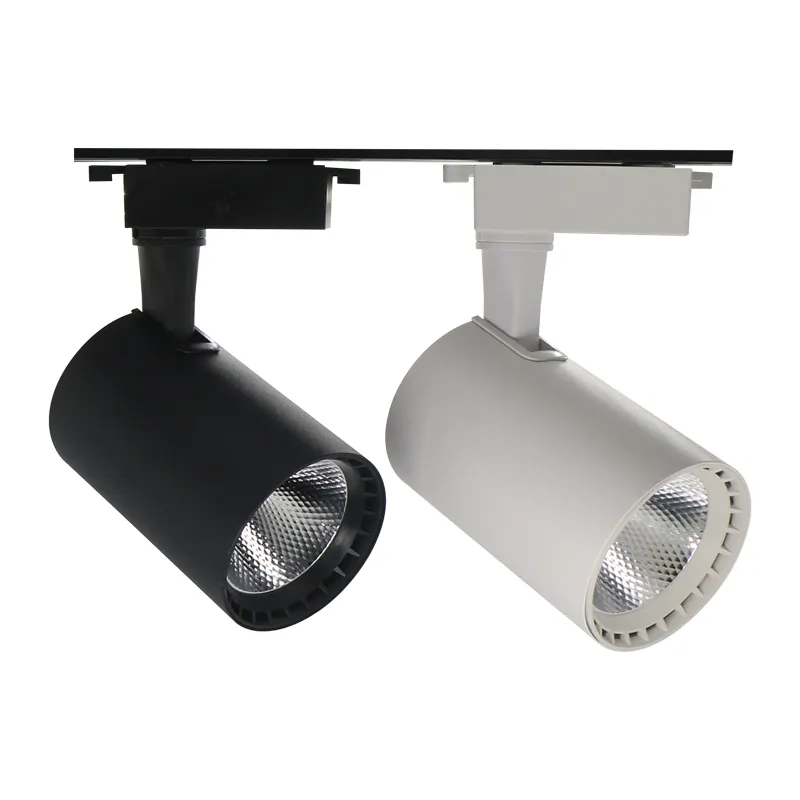 Modern design 15W LED Rail Track Spot Light Warm White Aluminum Lamp Body with COB Chip for Office Shop supermarket Use