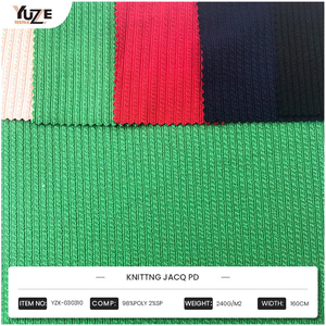 Bán Buôn Vải Dệt Kim Vải <span class=keywords><strong>Polyester</strong></span> Spandex <span class=keywords><strong>Jacquard</strong></span> P/D Dệt Cho Quần Áo Cho Người Phụ Nữ Ăn Mặc Phù Hợp Với Áo - Product Image 2