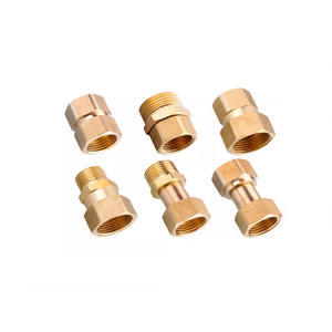 Adaptador de Unión de Latón Personalizado de 1/2, 3/4 y 1.2 Pulgadas - Conexión de Tubería de Agua con Rosca Macho/Hembra - Product Image 1