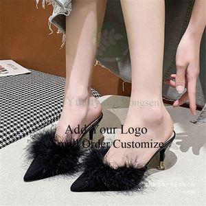 Sandalias de Verano de Alta Calidad para <span class=keywords><strong>Mujer</strong></span>, Diseño <span class=keywords><strong>Hanako</strong></span>, Punta Abierta y Redonda, Tacón Plateado, Material de Franela, Moda para Exteriores - Product Image 3