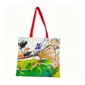 Custom Heat Transfer Printing Polyester Canvas Tote <b>Bag</b> <b>Reusable</b> Shopping <b>Bag</b> for Promotion or Daily Use - Product Image 5
