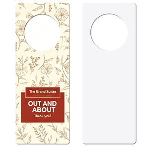 Sublimation Blanks Wood <strong>Door</strong> Sign Hanger &amp; <strong>Knob</strong> Hangers DIY Waterproof Eco-Friendly <strong>Door</strong> Tags for Home Office Hotel Restaurant - Product Image 2