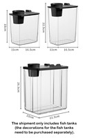 Aquarium miniature en plastique personnalisé, écologique, en acrylique, pour bureau, fournisseur en gros